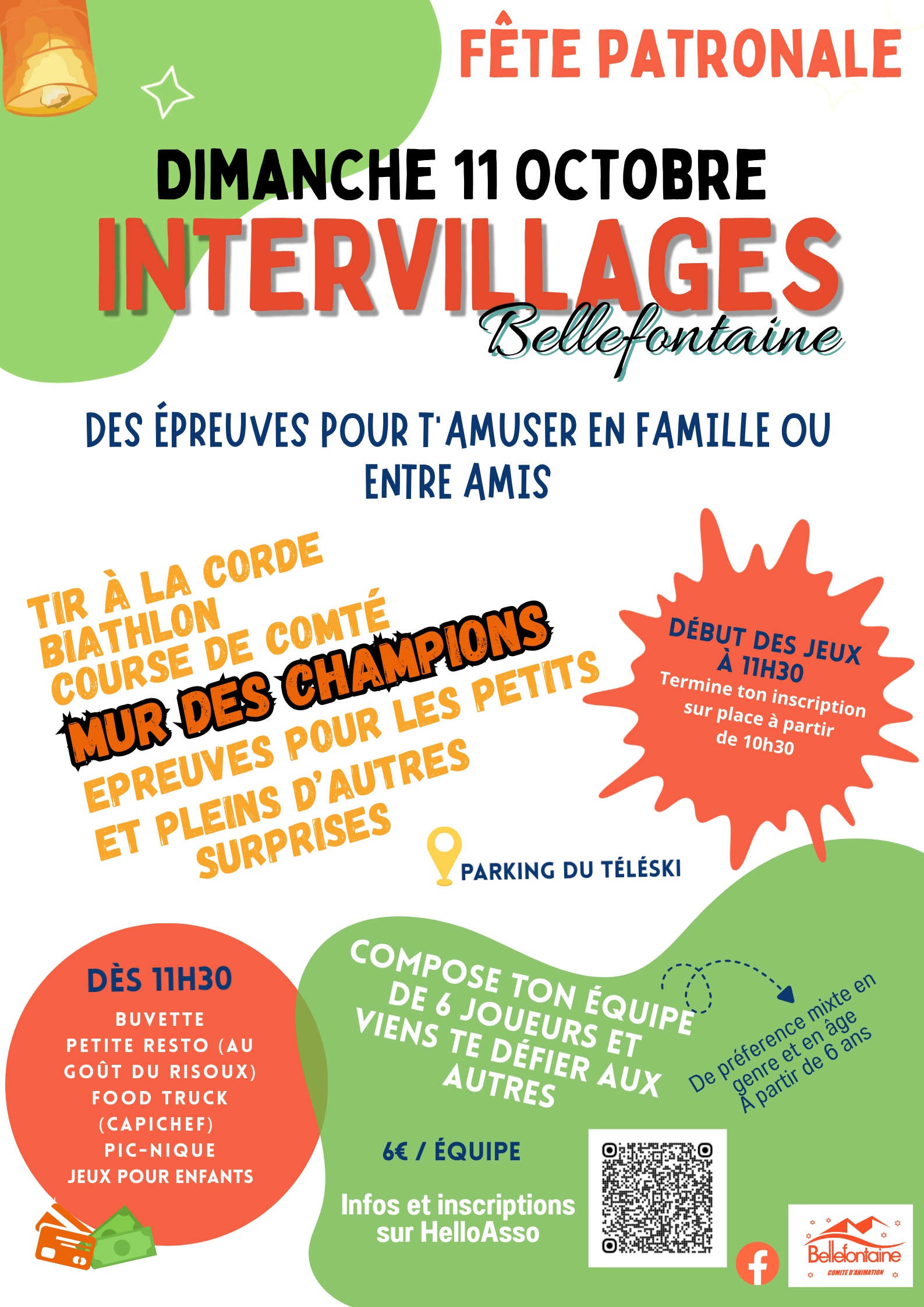 Affiche fête patronale 11 octobre 2026